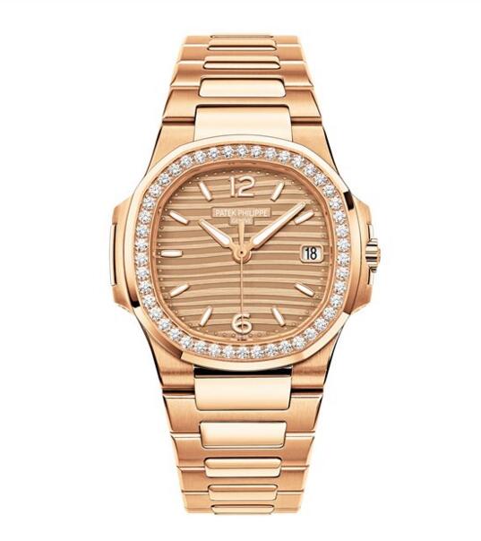 Wholesael Patek Philippe Golden Dial Full Rose Gold 7010/1R-012 watch